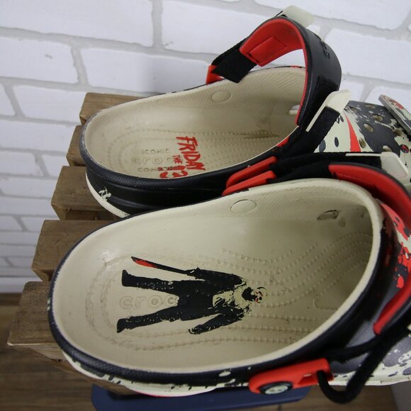 Crocs Friday The 13th All Terrain Clogs Mens 10 Womens 12 Jason Vorhees READ main image 8